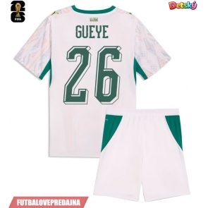 Lacne Dětský Futbalové dres Senegal Pape Gueye #26 MS 2026 Krátky Rukáv - Domáci (+ trenírky)